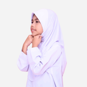 Tudung Sekolah Awning Scuba Berdagu (Borong 10 helai)