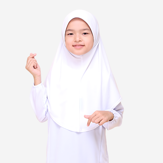 Tudung Sekolah Awning Lembut - Image 2