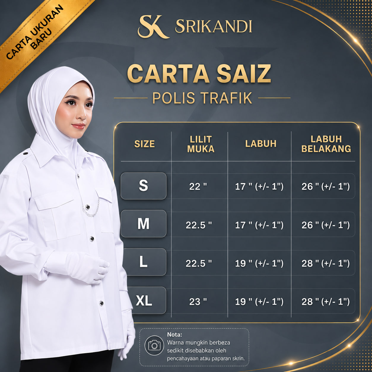 SriKandi Putih - Tudung Polis Trafik - Image 4