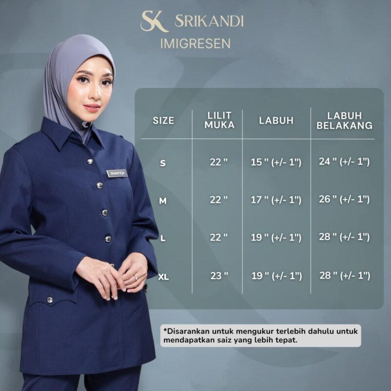 SriKandi Kelabu - Tudung Imigresen (Borong 10 helai) - Image 5