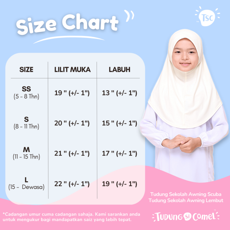 Tudung Sekolah Awning Lembut  (Borong 10 helai) - Image 6