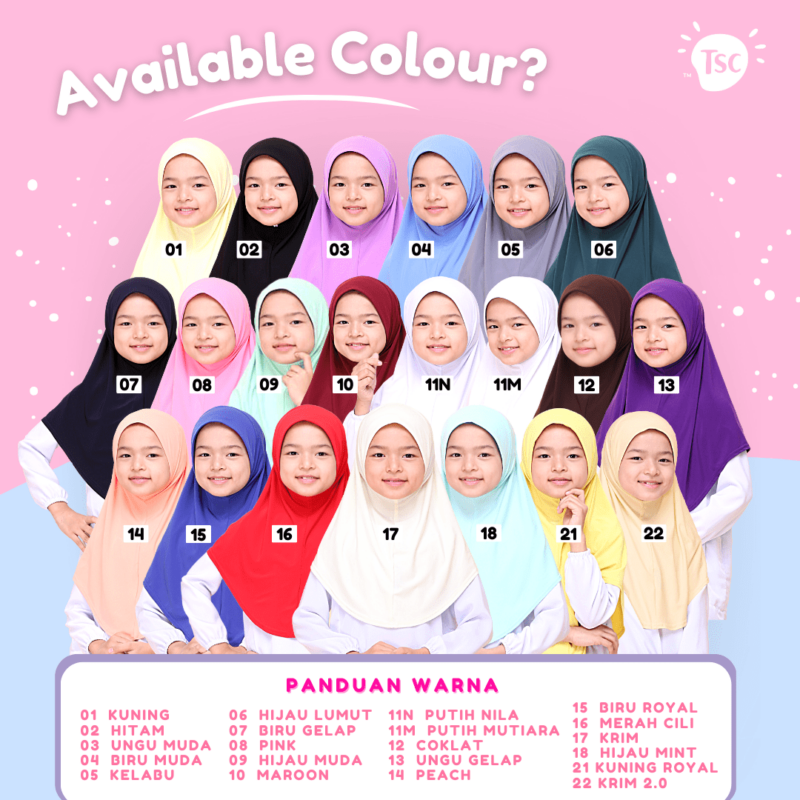Tudung Sekolah Awning Lembut  (Borong 10 helai) - Image 3